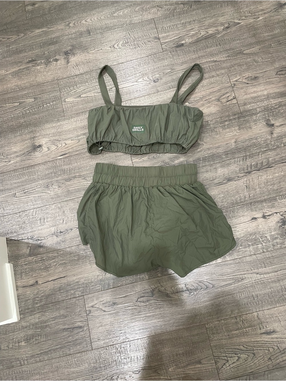 Olive Green Two-Piece Active Set
